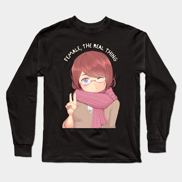 female the real thing Long Sleeve T-Shirt by tempura